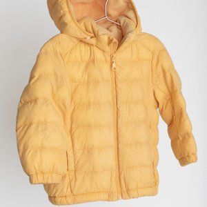 Yellow UNIQLO puffer jacket (2T)